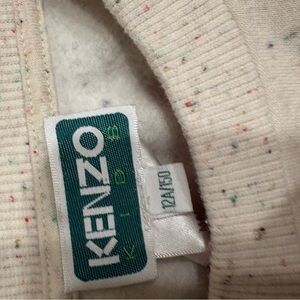Kenzo White Sweater with Yellow Logo